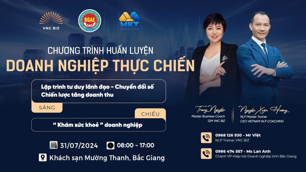 Phần mềm MKT cùng VNC BIZ tổ chức chương trình huấn luyện "Doanh nghiệp thực chiến"