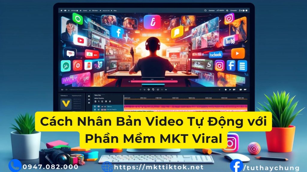 Cách Nhân Bản Video Tự Động với Phần Mềm MKT Viral