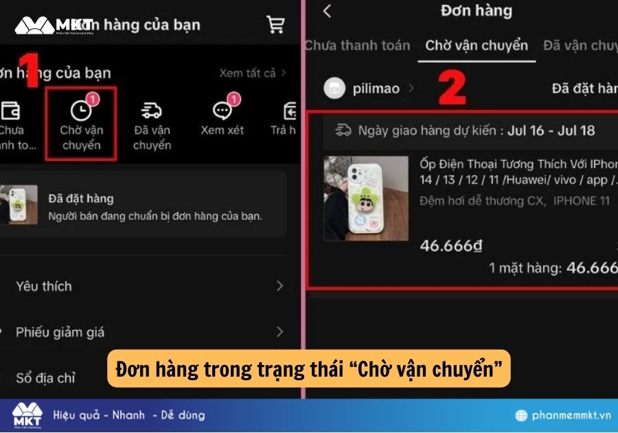 tại sao TikTok không cho huỷ đơn hàng