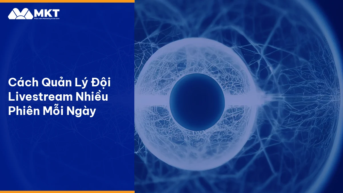 Quy trình quản lý đội livestream tự động hóa bằng AI