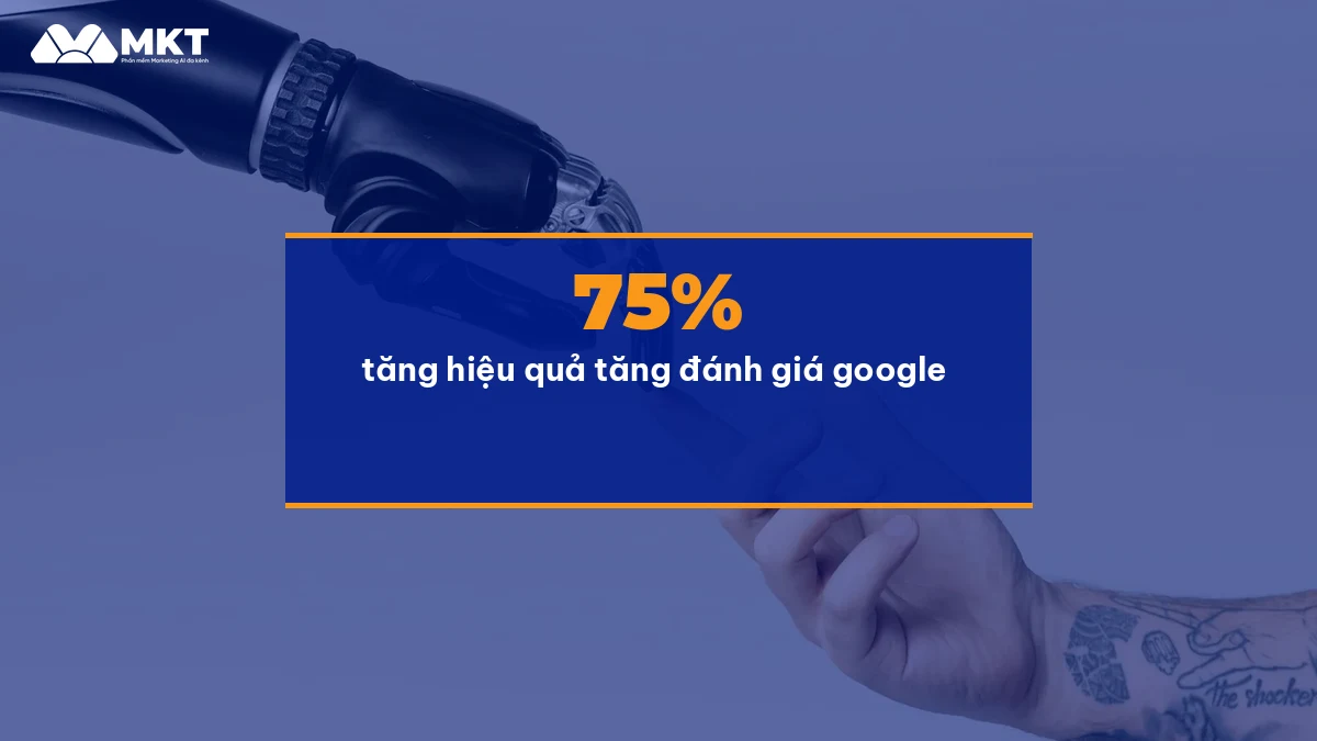 Kết quả tăng đánh giá google maps sau 30 ngày dùng MKT Maps